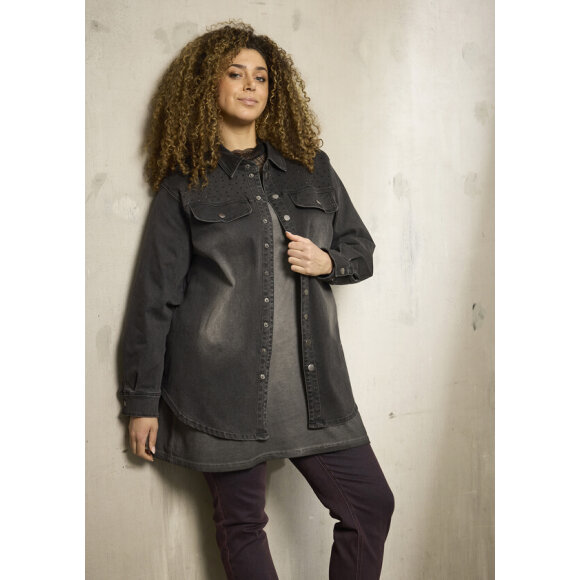 Zhenzi denimjakke - Overdele til Plus size - Zhenzi