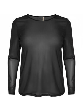 Cassiopeia mesh bluse - Overdele til Plus size - CASSIOPEIA