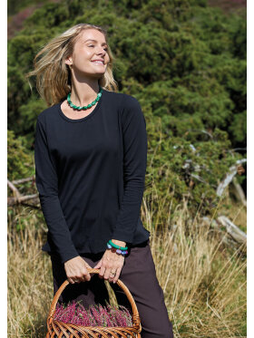 Black Colour Bluse - Dame - Bluser - Black Colour