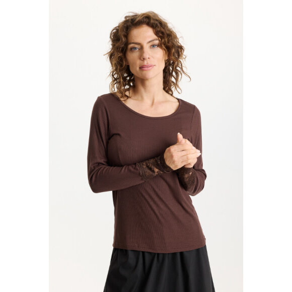 IN FRONT - In Front Bluse - Brun