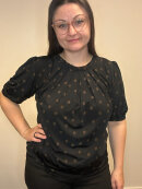 In front bluse - brun prik - Dame - Bluser - IN FRONT In front bluse - brun prik - Dame - Bluser - IN FRONT