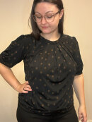 In front bluse - brun prik - Dame - Bluser - IN FRONT In front bluse - brun prik - Dame - Bluser - IN FRONT