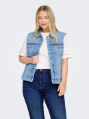 Only Carmakoma vest - Light blue denim  - Overdele til Plus size - ONLY CarmaKoma