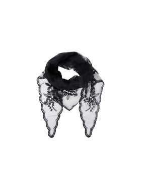 Black Colour - Black Colour Tørklæde - sort blonde