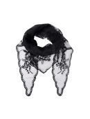 Black Colour Tørklæde - sort blonde - Tørklæder - Black Colour