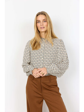 Soyaconcept  - Soyaconcept bluse - brun/sort mix