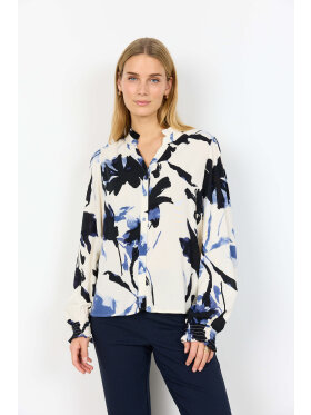 Soyaconcept  - Soyaconcept bluse - blå mix