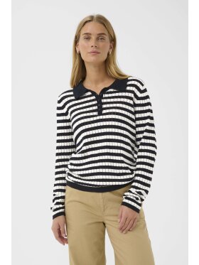 Part Two Strik - off/navy - Dame - Bluser - Part Two