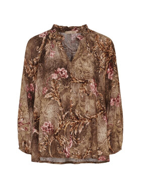Marta Bluse - brun print - Octavia - Dame - Bluser - MARTA Marta Bluse - brun print - Octavia - Dame - Bluser - MARTA