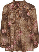 Marta Bluse - brun print - Octavia - Dame - Bluser - MARTA Marta Bluse - brun print - Octavia - Dame - Bluser - MARTA