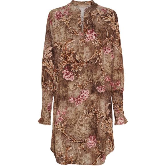 MARTA - Marta Kjole - Brun print MARTA - Marta Kjole - Brun print