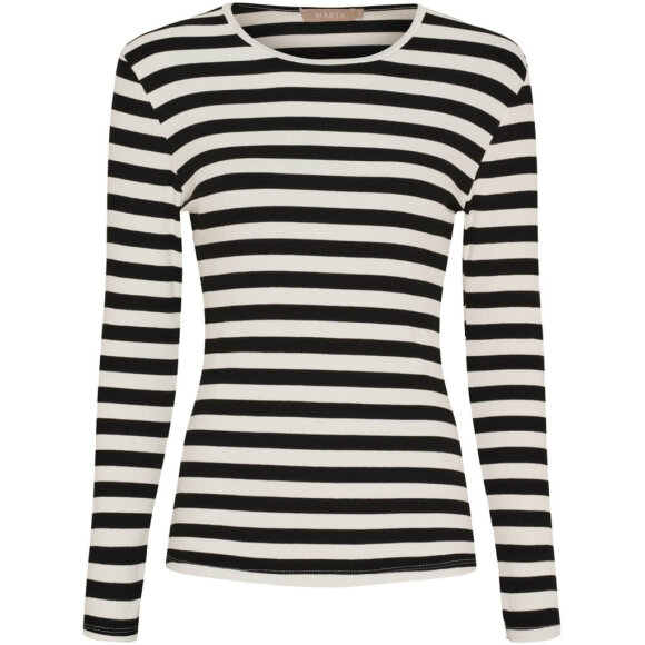 MARTA - Marta Bluse - off/sort MARTA - Marta Bluse - off/sort