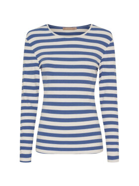 MARTA - Marta Bluse - off/blå MARTA - Marta Bluse - off/blå