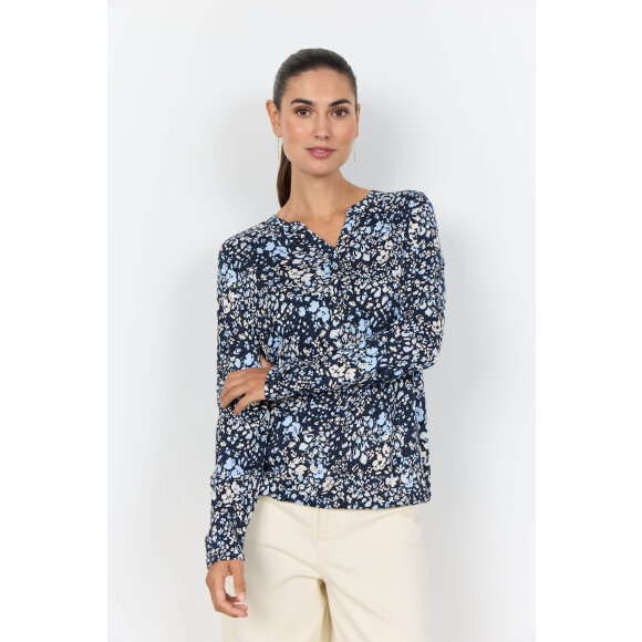 Soyaconcept - Soyaconcept bluse - blå mix Soyaconcept - Soyaconcept bluse - blå mix