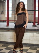 Black Colour - Black Colour top - brun - Lace 