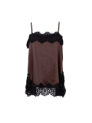 Black Colour - Black Colour top - brun - Lace 