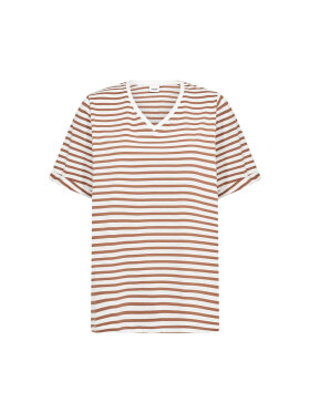 Wasabiconcept T-shirt - brun/off - Overdele til Plus size - Wasabiconcept