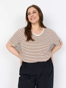 Wasabiconcept T-shirt - brun/off - Overdele til Plus size - Wasabiconcept