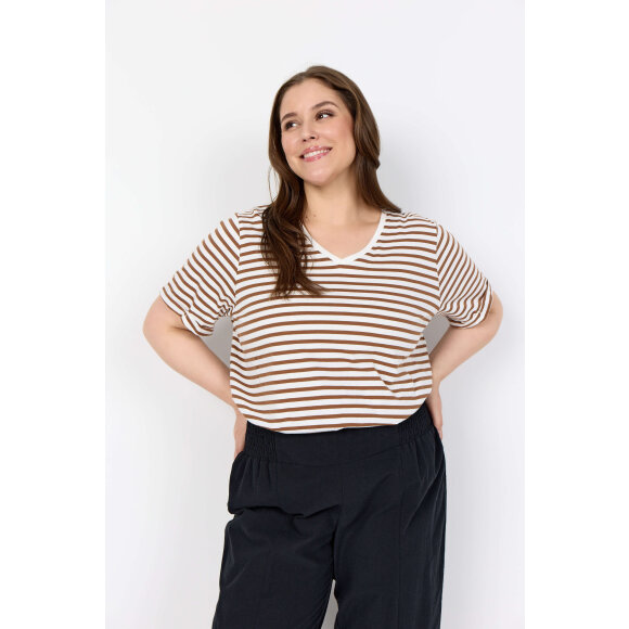 Wasabiconcept - Wasabiconcept T-shirt - brun/off