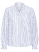 Pulz Bluse - off strib - Dame - Bluser - PULZ Jeans