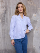 PULZ Jeans - Pulz Bluse - off strib PULZ Jeans - Pulz Bluse - off strib