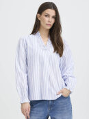 PULZ Jeans - Pulz Bluse - off strib PULZ Jeans - Pulz Bluse - off strib