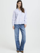 PULZ Jeans - Pulz Bluse - off strib PULZ Jeans - Pulz Bluse - off strib