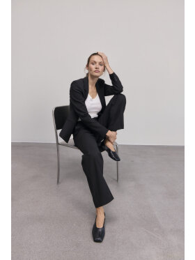 PULZ Jeans - Pulz buks Bindy Wide - Sort