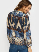 2-Biz - 2-biz bluse - MIRI - blå/brun