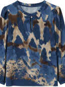 2-Biz - 2-biz bluse - MIRI - blå/brun