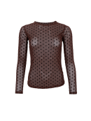 Black Colour - Black Colour Bluse - Brun m.Dot