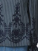 Neo Noir Bluse - Blå strib - Dame - Bluser - Neo Noir