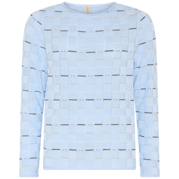 Skovhuus strik - lyseblå - Lækre striktrøjer til kvinder - Skovhuus