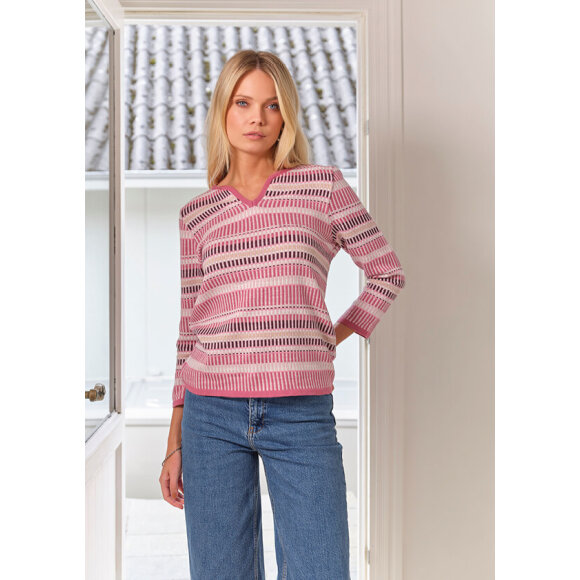 Skovhuus strik - rosa mix - Lækre striktrøjer til kvinder - Skovhuus