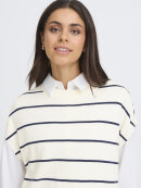 FRANSA - Fransa Vest - hvid/navy