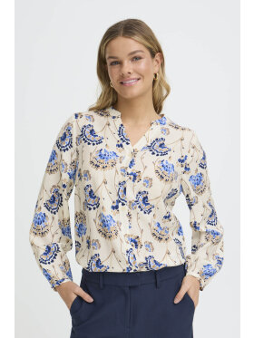 Fransa Bluse - off/print - Dame - Bluser - FRANSA Fransa Bluse - off/print - Dame - Bluser - FRANSA