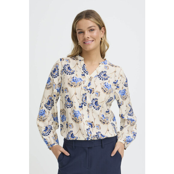 Fransa Bluse - off/print - Dame - Bluser - FRANSA