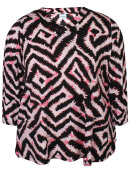 Zhenzi bluse - rosa mix - Overdele til Plus size - Zhenzi