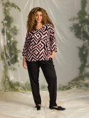 Zhenzi bluse - rosa mix - Overdele til Plus size - Zhenzi
