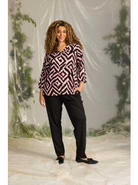 Zhenzi bluse - rosa mix - Overdele til Plus size - Zhenzi