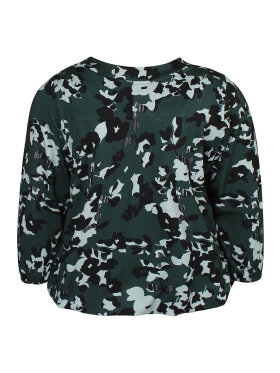 Zhenzi bluse - grøn mix - Overdele til Plus size - Zhenzi