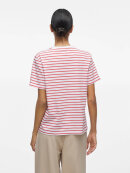 VILA - Vila T-shirt - hvid/rød