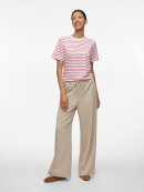 Vila T-shirt - hvid/rød - Dame - T-shirts - VILA