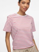Vila T-shirt - hvid/rød - Dame - T-shirts - VILA