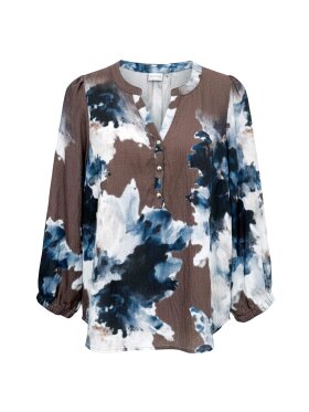 IN FRONT - In Front Bluse - Brun mix