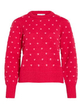 VILA - Vila strik Rød/dot