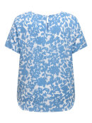 Only Carmakoma bluse - blå/hvid - Overdele til Plus size - ONLY CarmaKoma