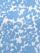 ONLY CarmaKoma - Only Carmakoma bluse - blå/hvid