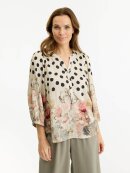 In Front Bluse - cream/prikker - Dame - Bluser - IN FRONT In Front Bluse - cream/prikker - Dame - Bluser - IN FRONT