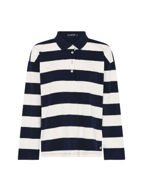 Soulmate t-shirt L/Æ - Navy/off - Dame - T-shirts - Soulmate